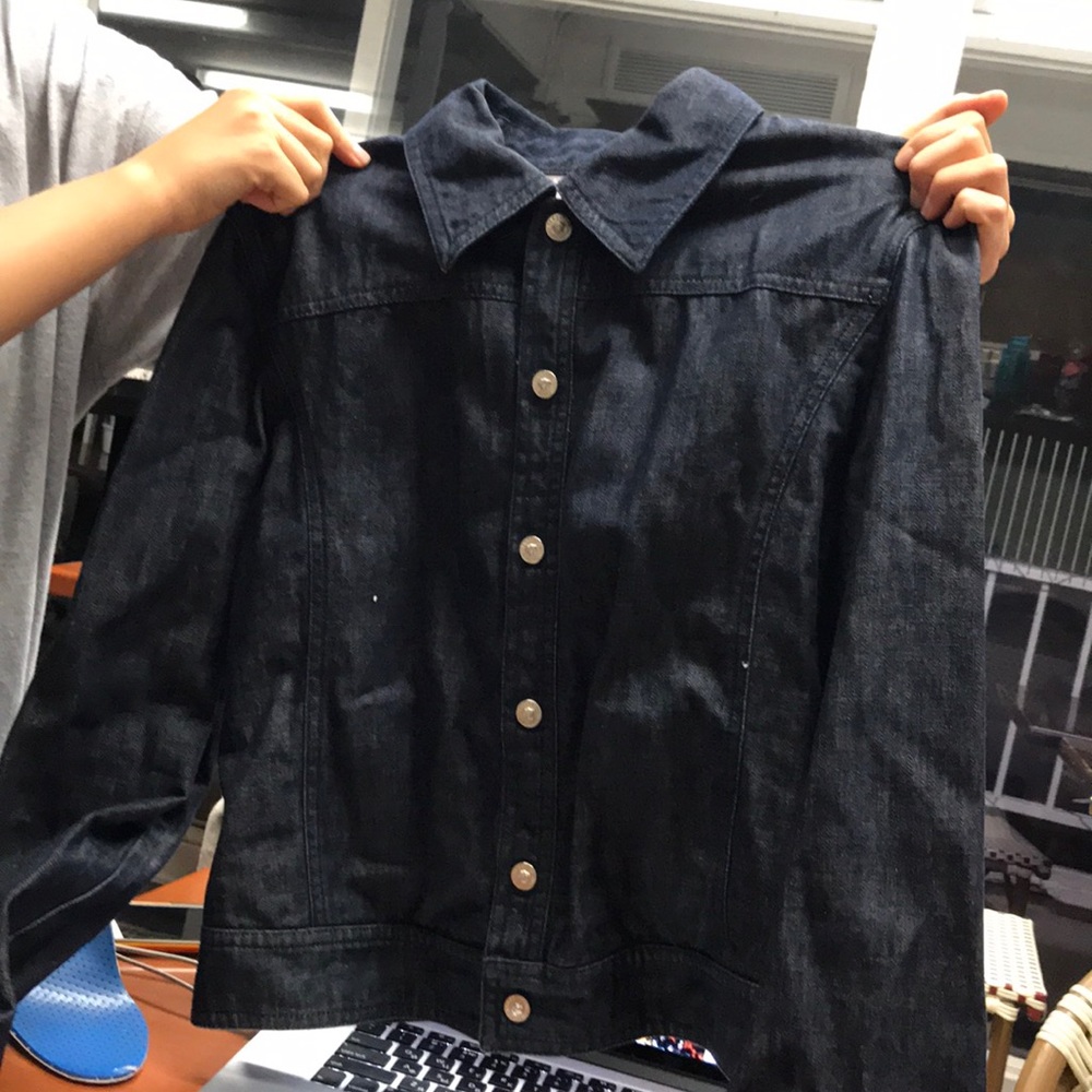 Versace Jeans Couture female blue jean jacket